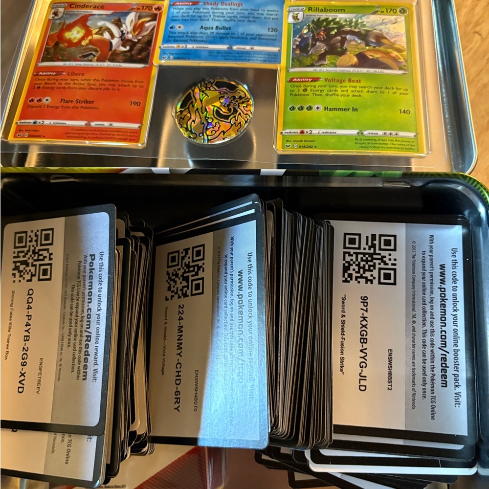 Pokemon Trading Card Game Tin with Cards